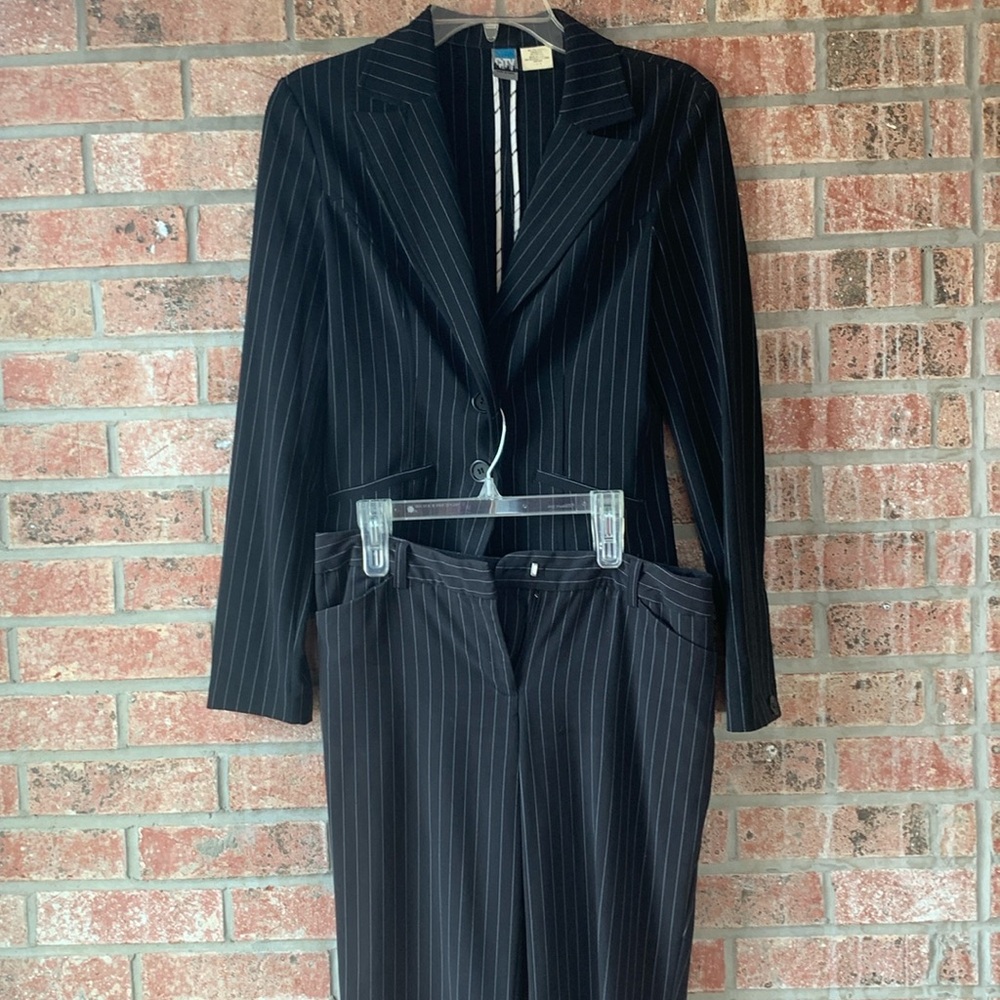Cute pin stripped suit from Macys.